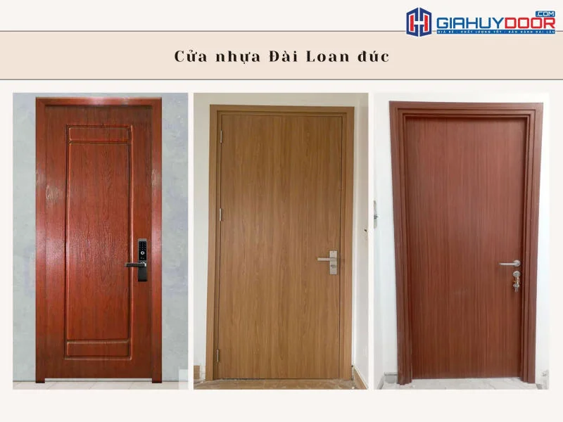 Cửa nhựa Đài Loan đúc (ép tấm nguyên khối): Cửa nhựa Đài Loan đúc (ép tấm nguyên khối):