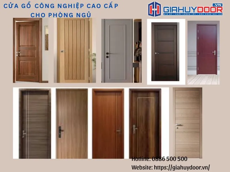 Cửa gỗ công nghiệp cao cấp cho phòng ngủ Cửa gỗ công nghiệp cao cấp cho phòng ngủ