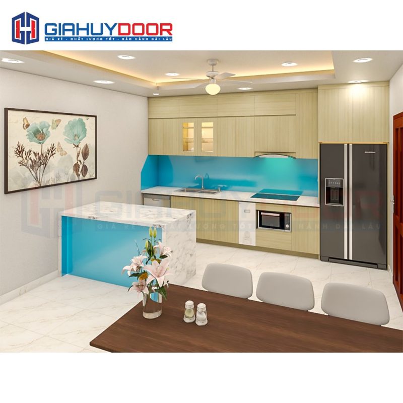 Nội thất nhà bếp Full trần nhựa Dai Loan