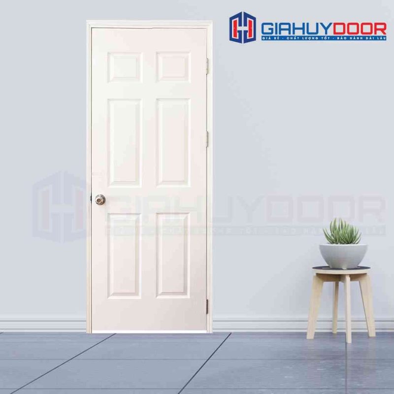 Cửa gỗ giá rẻ HDF 6A-C1 (1)