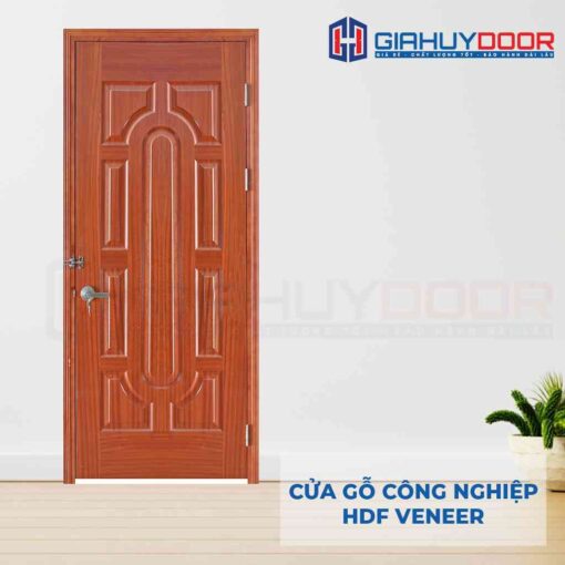 Cửa gỗ công nghiệp HDF Veneer 19-sapele