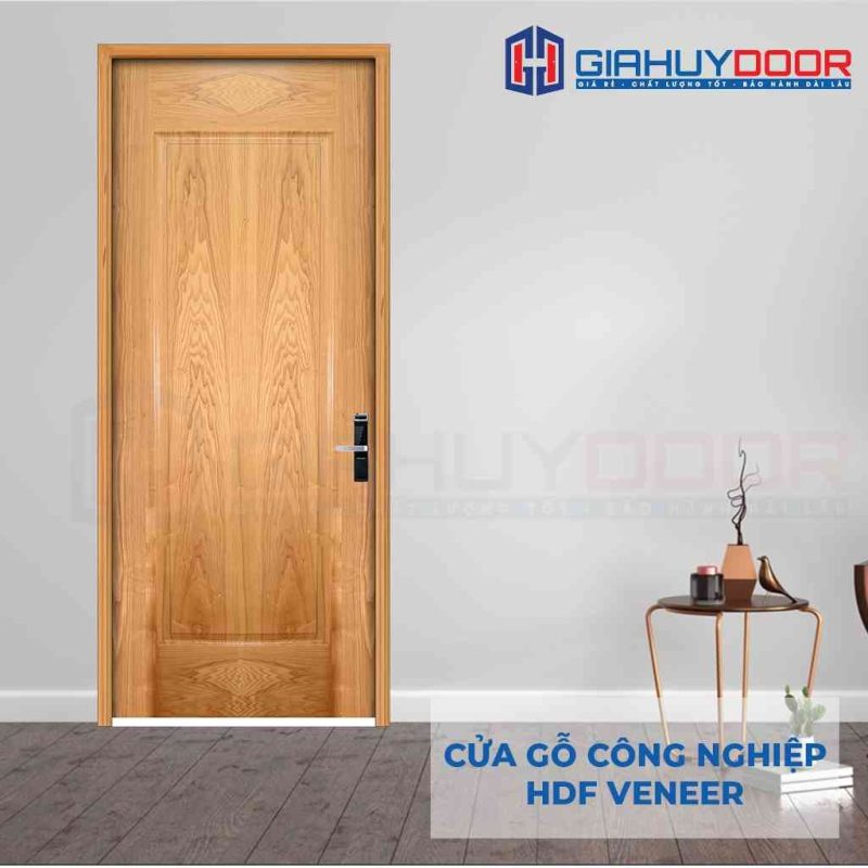 Cửa gỗ công nghiệp HDF Veneer 1B soi