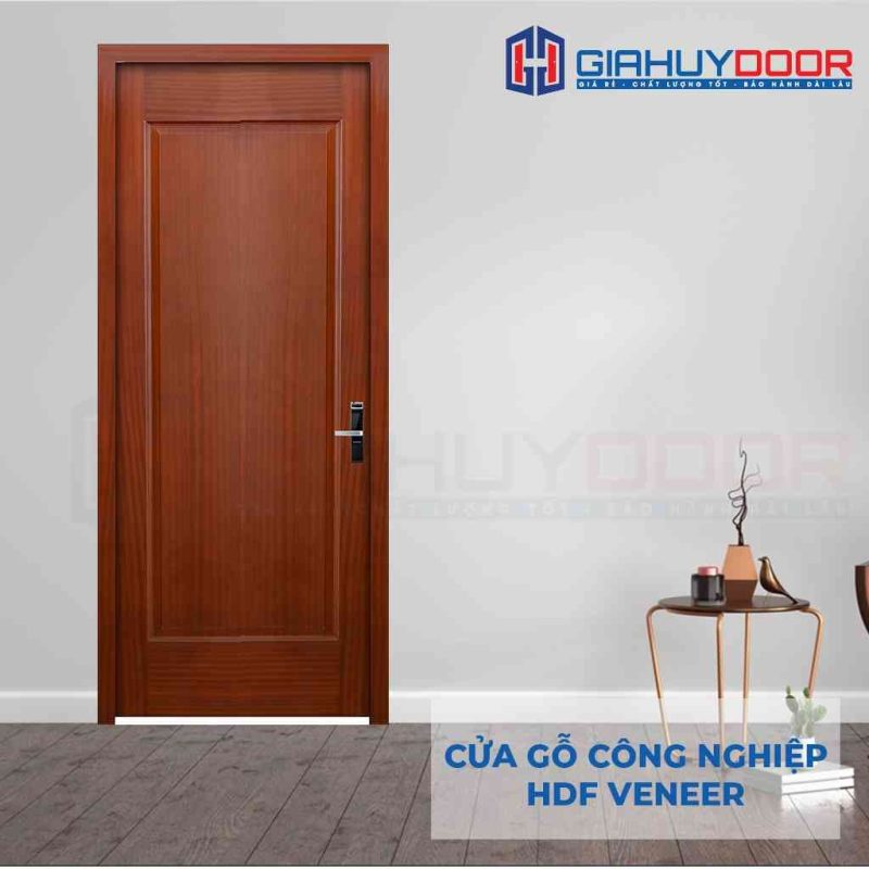 Cửa gỗ công nghiệp HDF Veneer 1B xoan dao