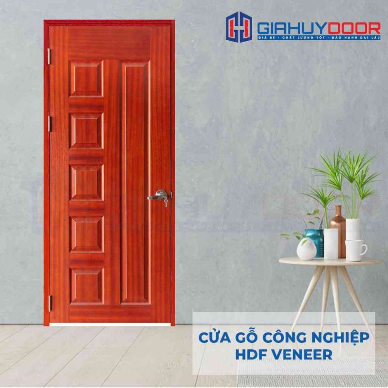 Cửa gỗ công nghiệp HDF Veneer 6A Cam xe