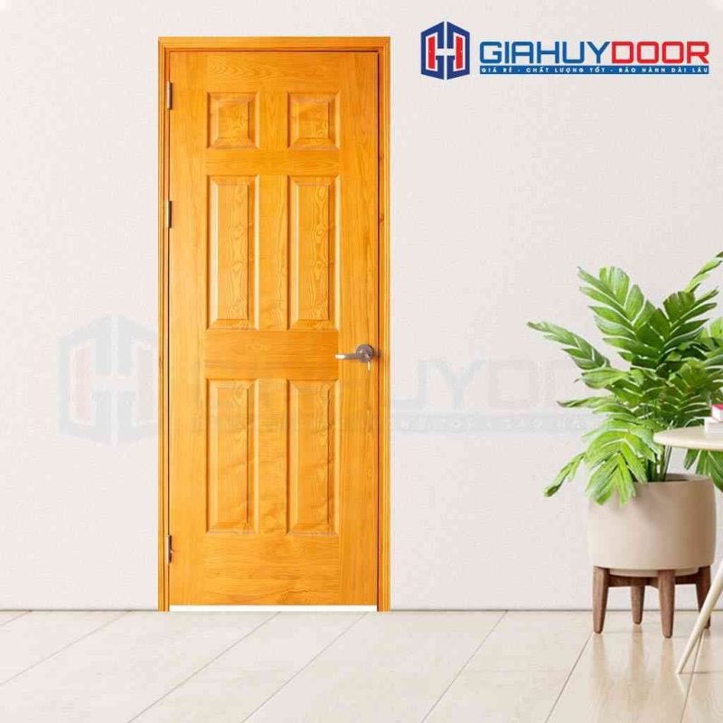 Cửa gỗ nhà tắm HDF Veneer 6A ash