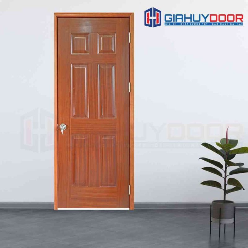 Cửa gỗ cao cấp Sài Gòn HDF Veneer 6A-xoan dao