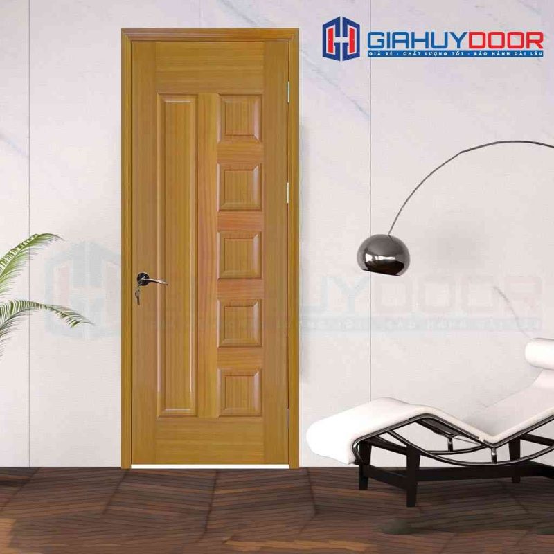 Cửa gỗ phòng ngủ HDF Veneer 6B-sapele (3)