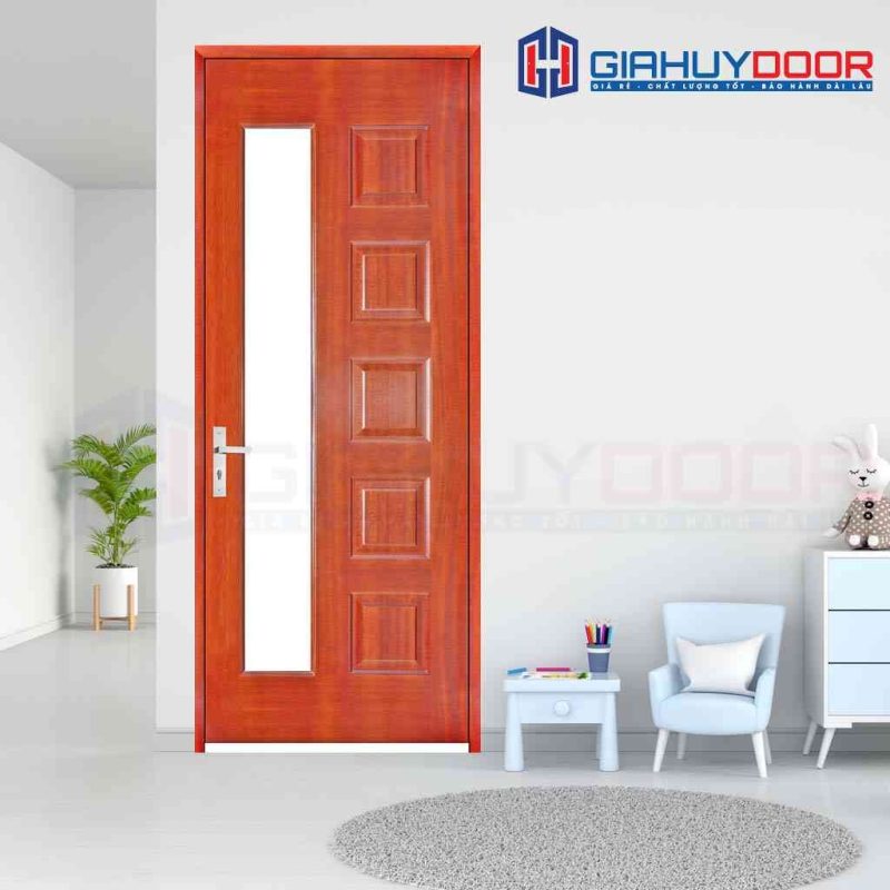 Cửa gỗ phòng ngủ HDF Veneer 6GL-cam xe