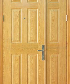 Cửa gỗ công nghiệp HDF Veneer 9A ash 2 canh nho lon