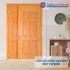 Cửa gỗ công nghiệp HDF Veneer 9A-oak soi
