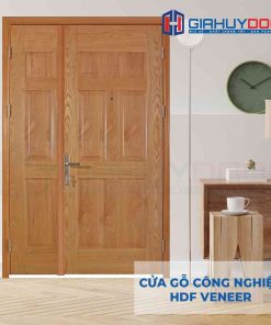 Cửa gỗ công nghiệp HDF Veneer 9A Soi