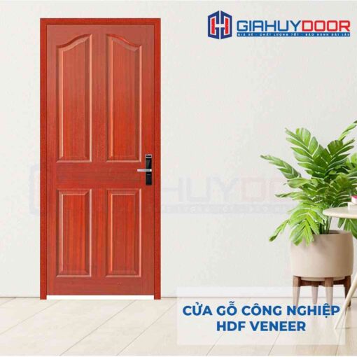 Cửa gỗ công nghiệp HDF Veneer 4A-Cam xe
