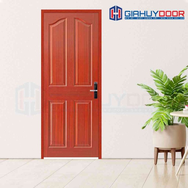 Cửa gỗ nhà tắm HDF veneer 4A-Cam xe
