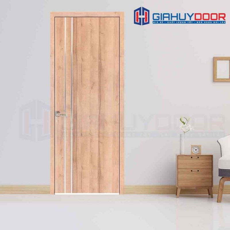 Cửa gỗ cao cấp Hàn Quốc P1R2 inox