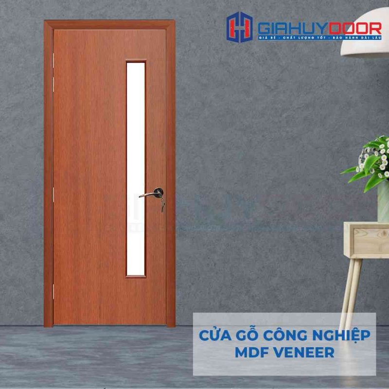 Cửa gỗ công nghiệp MDF Veneer P1G1 cam xe