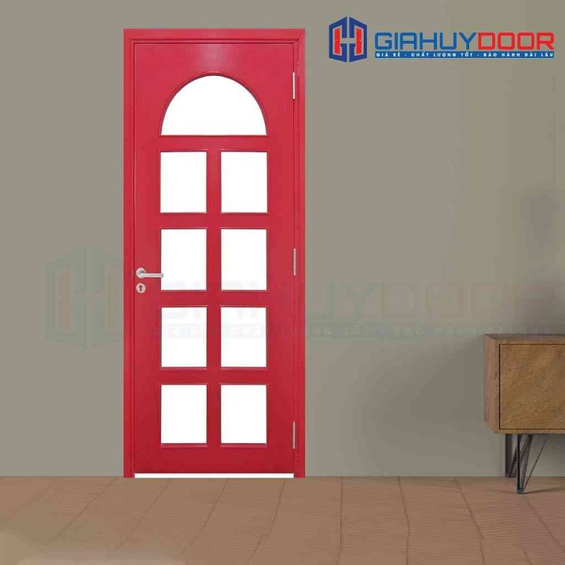 Cửa gỗ công nghiệp MDF Veneer P1G9 hong
