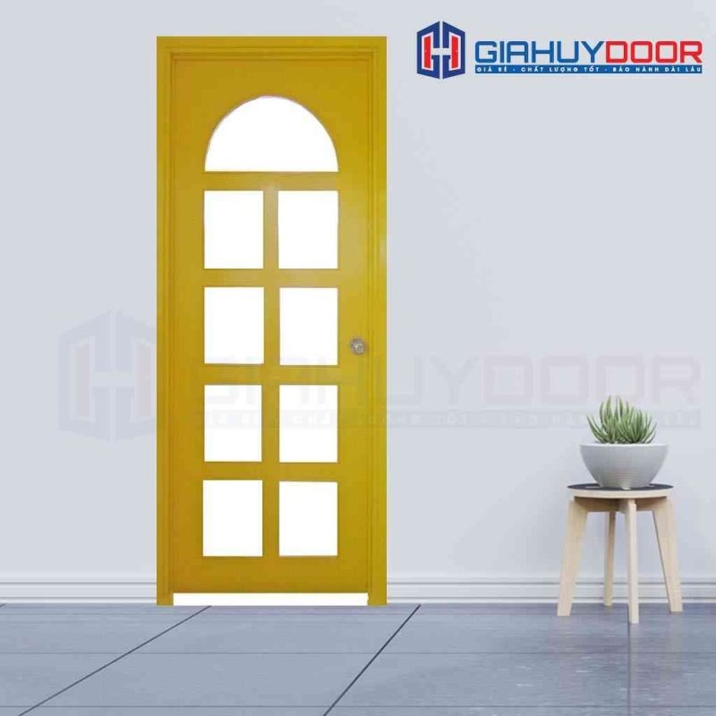 Cửa gỗ công nghiệp MDF Veneer P1G9 mau vang
