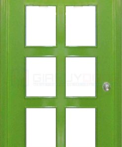 Cửa gỗ công nghiệp MDF Veneer P1G9 xanh la