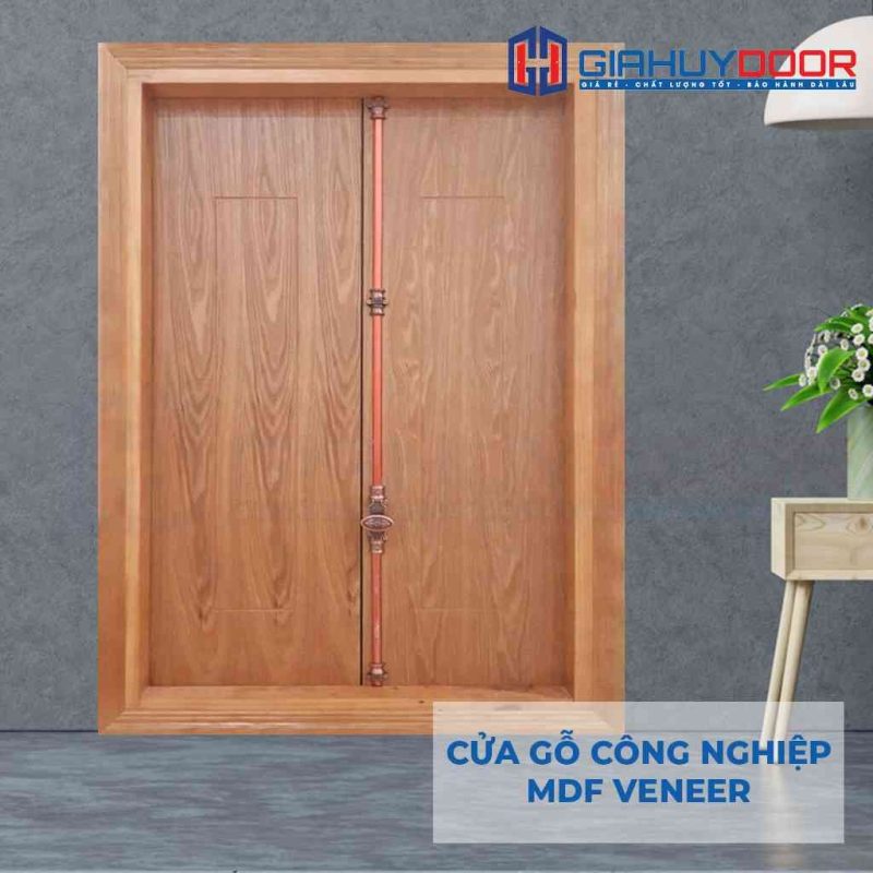 Cửa gỗ công nghiệp MDF Veneer cua so 2 canh