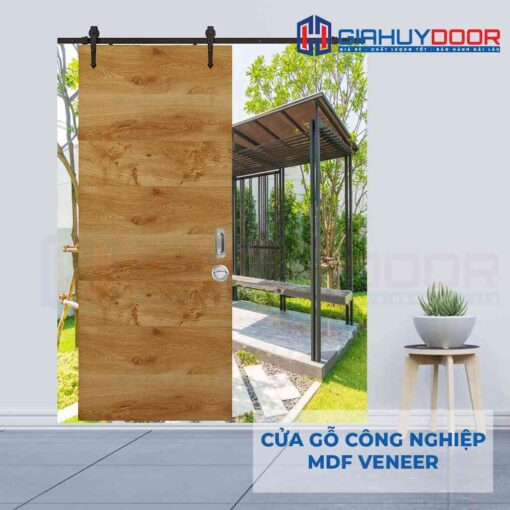 Cửa gỗ công nghiệp MDF Veneer lua treo