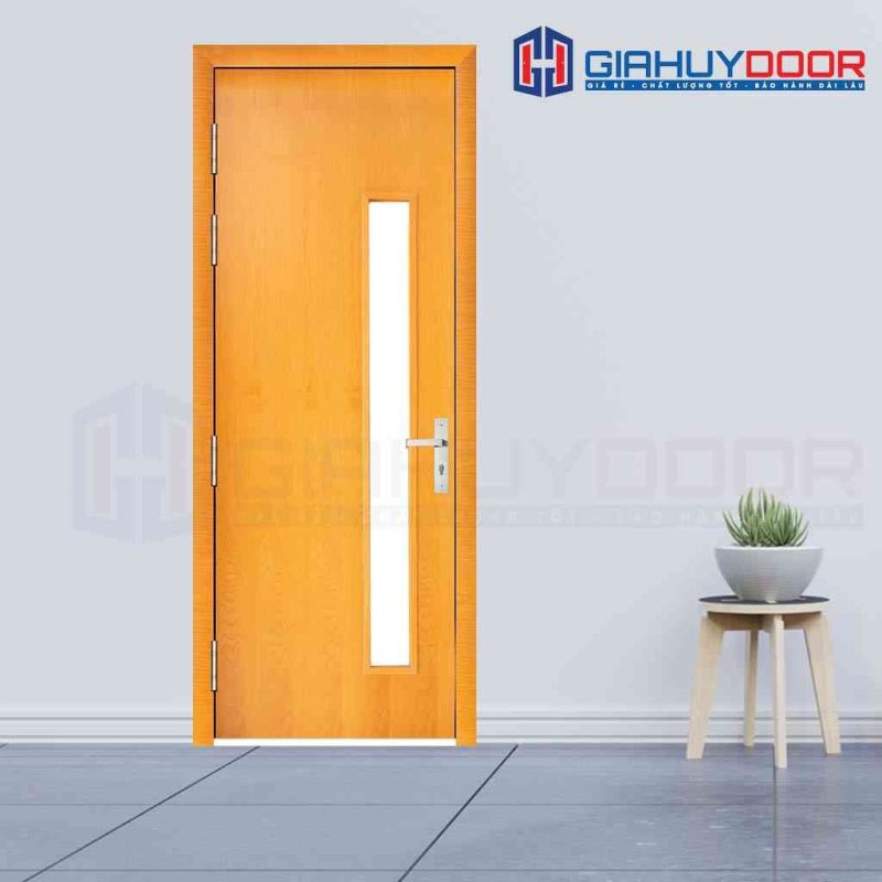 Cửa gỗ công nghiệp MDF Veneer P1G1 soi