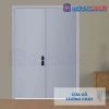 Cửa gỗ chống cháy GCC 2P son xam