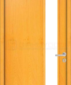 Cửa gỗ chống cháy GCC MDF Veneer P1G1 soi