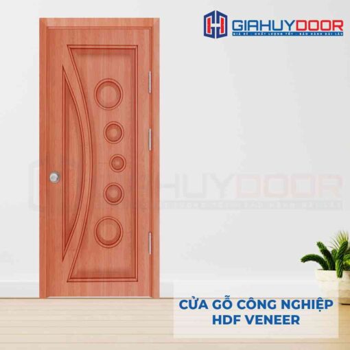 Cửa gỗ công nghiệp HDF Veneer SGD 1K Xoan dao (1)