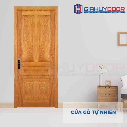 Mẫu cửa phòng ngủ gỗ tự nhiên gỗ sồi đẹp