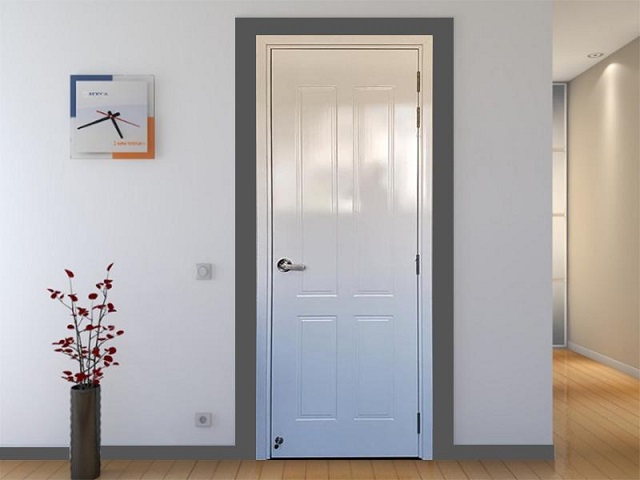 Cửa nhựa giả gỗ giúp không gian sang trọng và hiện đại hơn