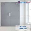 Cửa thép chống cháy 2P dung 2 tay nam cua