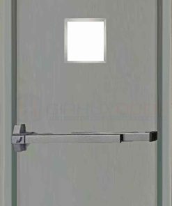 Cửa thép chống cháy P1G1 xám có thanh thoát hiểm