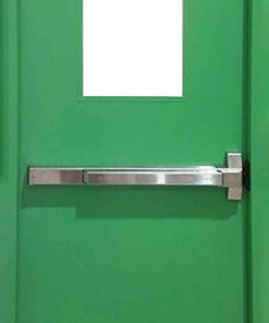 Cửa thép chống cháy P1G1 xanh