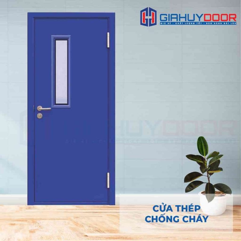 Cửa thép chống cháy TCC-P1G1ab