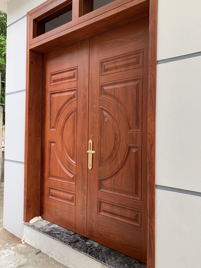 Cửa thép vân gỗ có độ bền rất cao