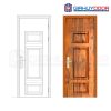 Cửa thép vân gỗ GHDGS1H3-mau-vang