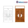 Cửa thép vân gỗ GHDGS2H4K-mau-vang