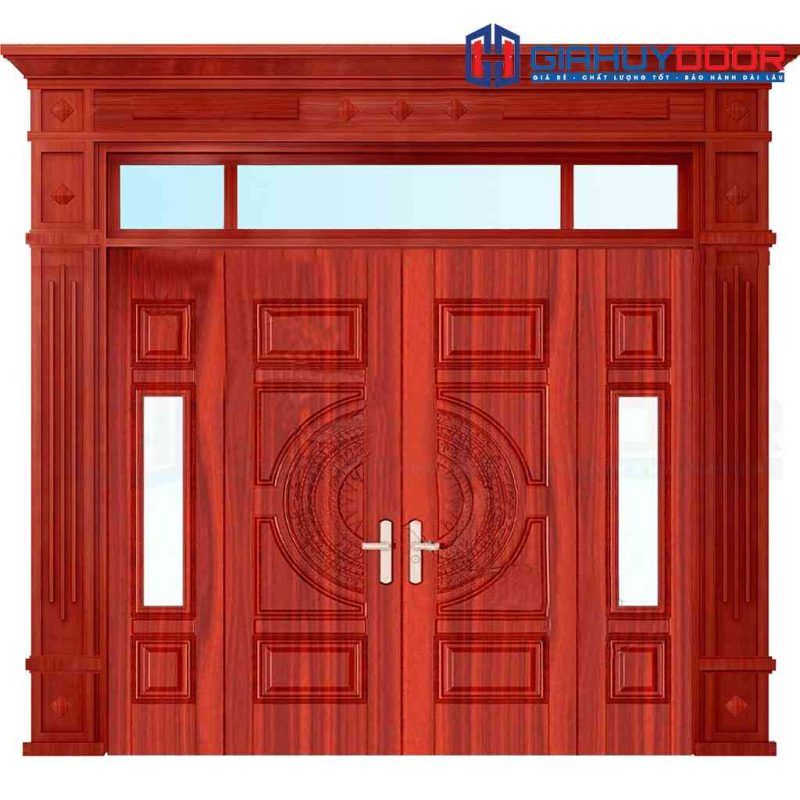 Cửa thép vân gỗ GHDGS4H15H8K