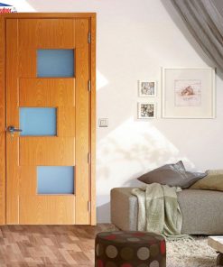 Cửa gỗ MDF MELAMINE Veneer M1G3 Oak giahuydoor 0886.500.500