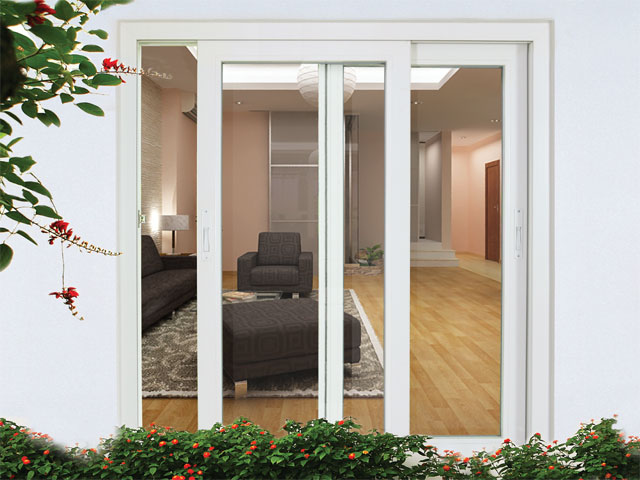Mẫu cửa nhựa uPVC 2 cánh mở lùa