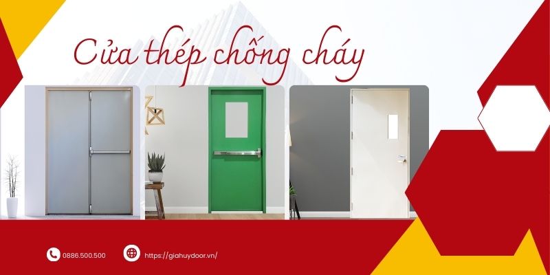 Mẫu cửa thép chống cháy Long An được ứng dụng trên thực tế