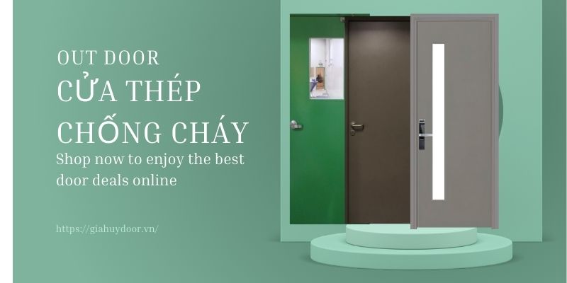 Mẫu cửa thép chống cháy chất lượng của thương hiệu Gia Huy Door
