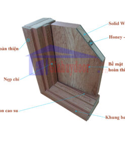 Mặt cắt mẫu góc cửa gỗ công nghiệp MDF