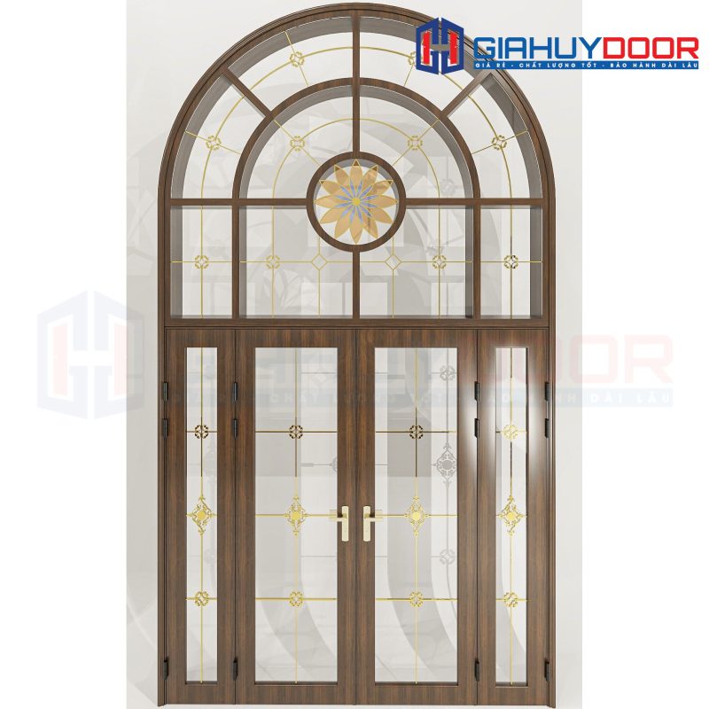 Cửa Nhôm Vân Gỗ SGD-CNVG-12