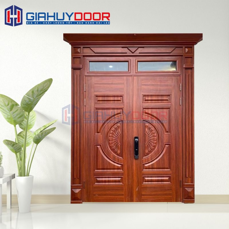 Cửa Thép Vân Gỗ SGD-KM.TVG-2C-12