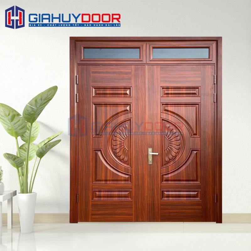 Cửa Thép Vân Gỗ SGD-KM.TVG-2C-16
