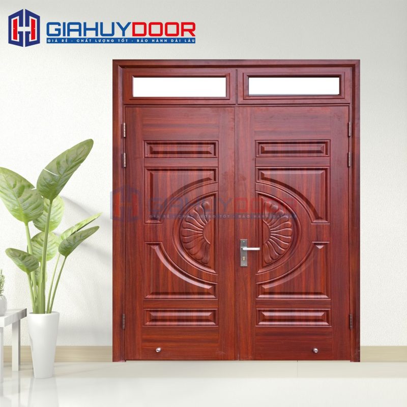 Cửa Thép Vân Gỗ SGD-KM.TVG-2C-18