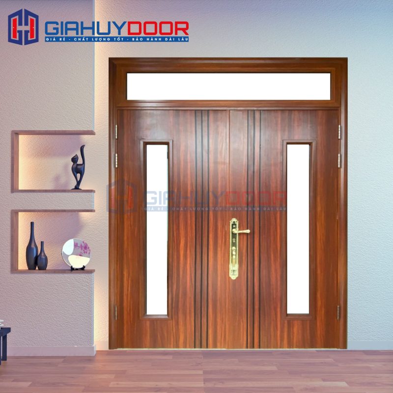 Cửa Thép Vân Gỗ SGD-KM.TVG-2C-3