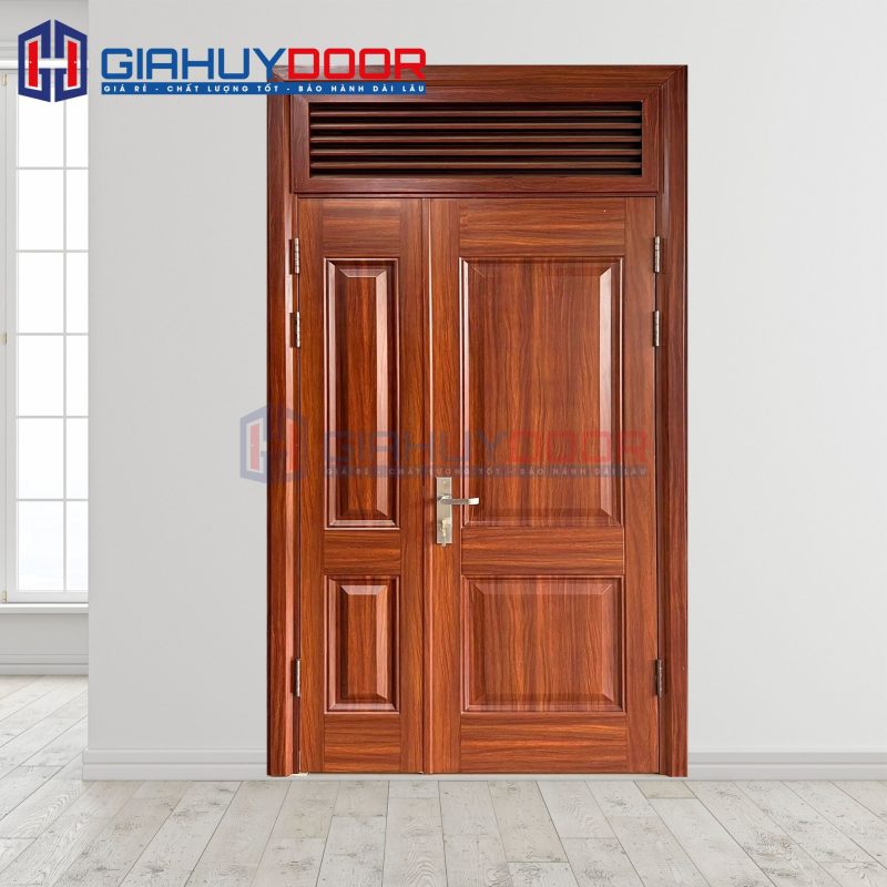 Cửa Thép Vân Gỗ SGD-KM.TVG-2CL-4