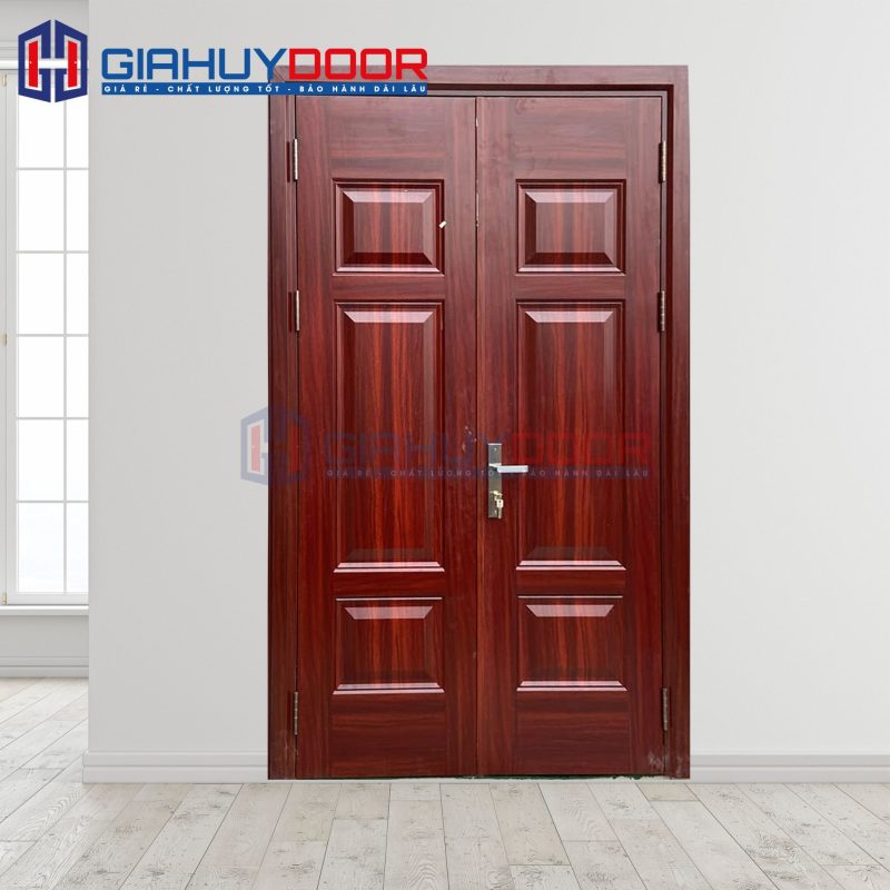 Cửa Thép Vân Gỗ SGD-KM.TVG-2CL-6